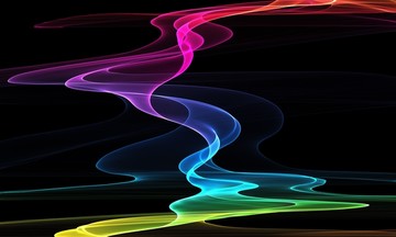 炫彩漸變裝飾圖案飄帶