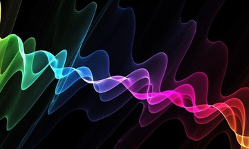 炫彩漸變裝飾圖案飄帶