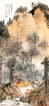 溥儒山水人物