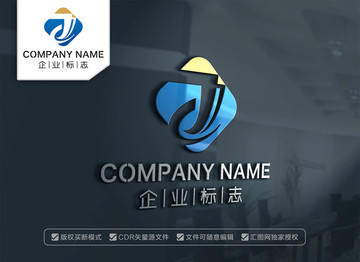 DJ字母標(biāo)志設(shè)計(jì)JD字母標(biāo)志