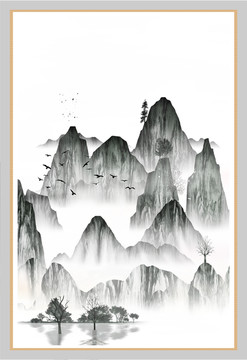 意境禪意裝飾抽象畫