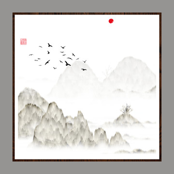 意境禪意裝飾抽象畫