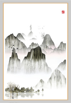 水彩水墨藝術(shù)畫