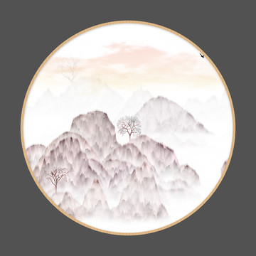 現(xiàn)代水墨水彩裝飾畫(huà)