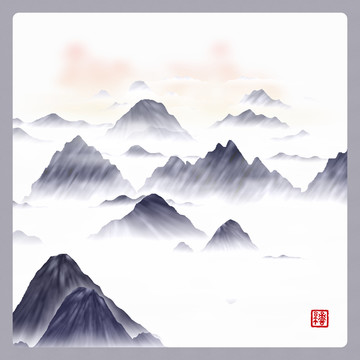 水墨裝飾畫(huà)
