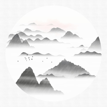 禪意山水畫
