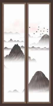 水墨山水畫