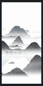 山水壁畫(huà)