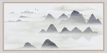 云霧山水畫