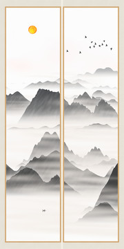 入戶原創(chuàng)風(fēng)格畫(huà)家居水墨畫(huà)