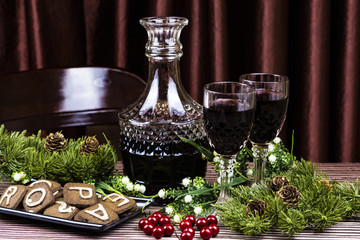 圣诞节的美食与美酒