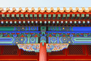 故宫建筑斗拱彩绘