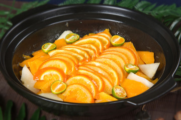 橙香地瓜煲