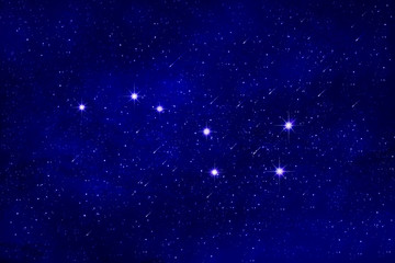 滿天繁星北斗七星星空