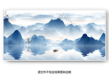 抽象裝飾畫新中式