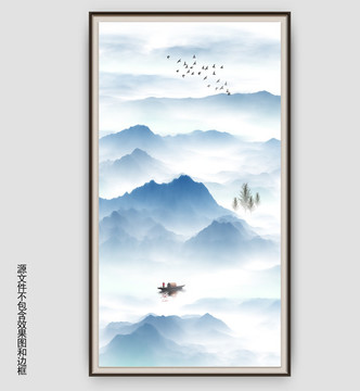 創(chuàng)意水墨山水畫
