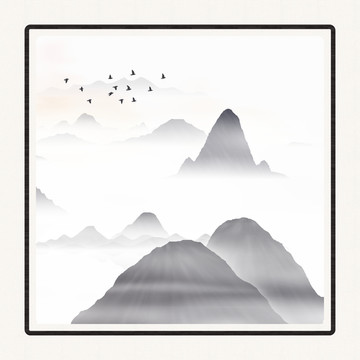 山水壁畫