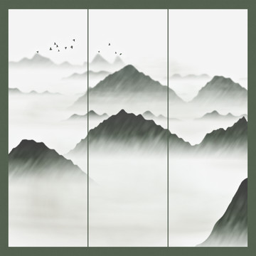 大廳辦公室壁畫家居山水畫