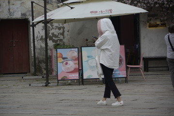 古鎮游客