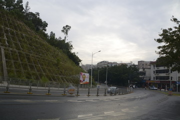 小鎮道路風景