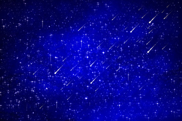 滿天繁星流星雨星空