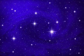 藍紫色滿天繁星漩渦星空