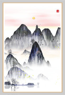 現(xiàn)代水墨掛畫
