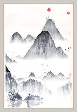 現代水墨掛畫