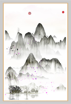 現(xiàn)代水墨掛畫