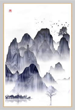 現(xiàn)代水墨掛畫