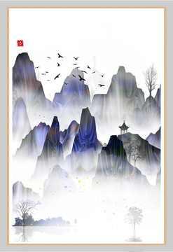 水墨裝飾畫設(shè)計