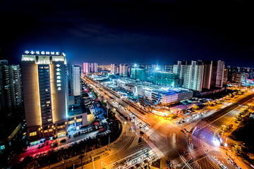 楚州大道与翔宇大道夜景