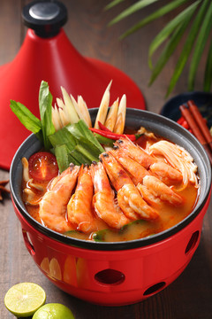 冬陰功湯泰國菜美食蝦