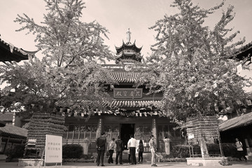 南京老照片鸡鸣古寺