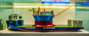 10万吨半潜运输船展览模型