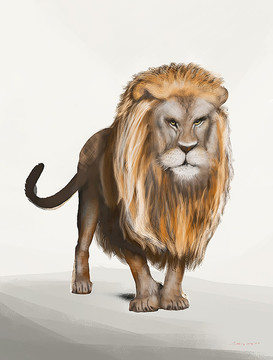 狮子装饰画