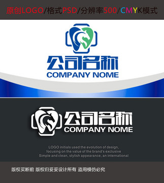 醫(yī)療診所牙科馬匹logo設(shè)計(jì)