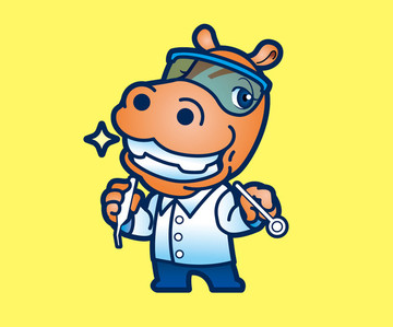 卡通河馬醫(yī)生