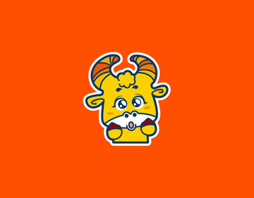 卡通黃小牛