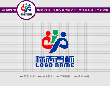 CIP字母标志娱乐logo