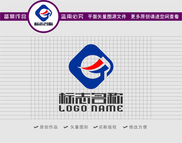 G字母GJ标志科技logo