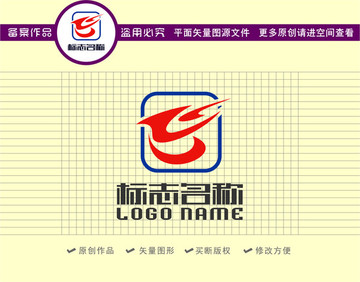 B字母標志飛鳥科技logo