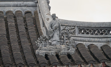 古建筑屋顶脊饰