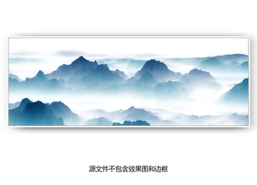 山水掛畫無框畫