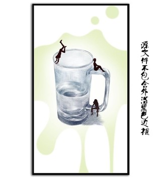 手繪水杯創(chuàng)意圖案