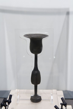 山東博物館展品蛋殼黑陶杯
