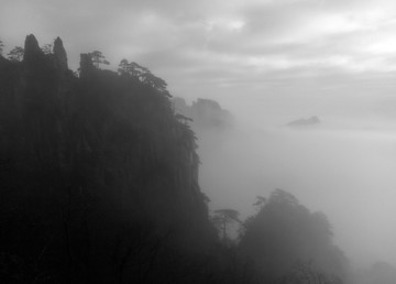 水墨黄山