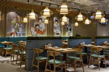 新中式风格的餐厅