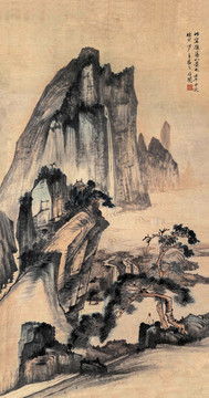 于非闇松蔭觀瀑