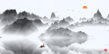 巨幅山水畫